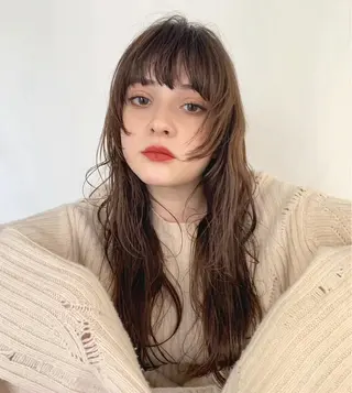 セミロング 透明感color ˚✧₊amuのヘアスタイル