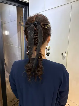 セミロング カラー ヘアアレンジ 梅田 /透明感カラー 🤍narumiのヘアスタイル