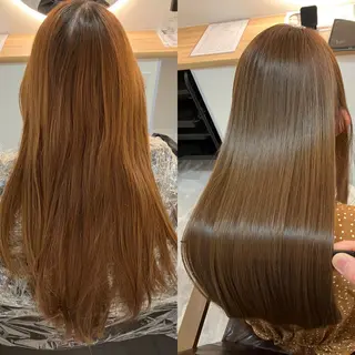 ロング カラー ヘアアレンジ キッズ 横浜関内髪質改善 re:Magoのヘアスタイル