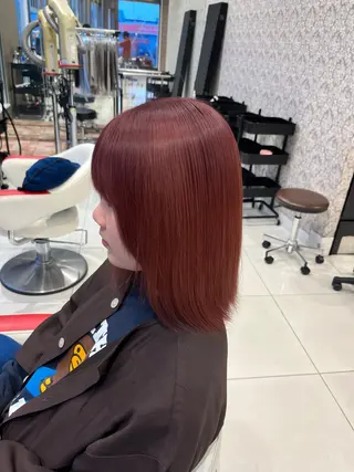 カラー ブリーチ/暖色カラー 宮城陽日のヘアスタイル