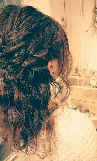 ヘアアレンジ ミディアム ヘアセット/髪質改善 /カラー/TADOのヘアスタイル