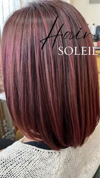 ミディアム 新宿/クロスパーマ/ 白髪ぼかし/山口のヘアスタイル