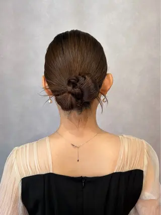 ミディアム ヘアアレンジ くすみカラー / 肌馴染み/ 花房佑夏のヘアスタイル