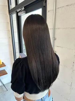ロング やりすぎないパーマ ニュアンスパーマのヘアスタイル