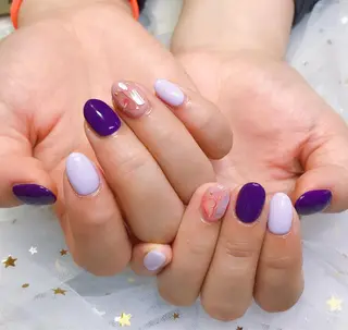 カラー ネイル Q Free nailsのネイルデザイン