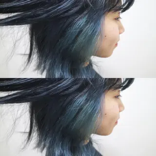 ミディアム カラー JILBLAN京都 ショート/ハイライトのヘアスタイル