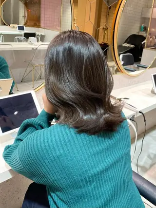 ミディアム カラー 韓国ヘア🤍顔周り/ 髪質改善✨/林遼一郎のヘアスタイル