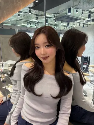 ロング 顔周りレイヤーカット /髪質改善/ゆう🤍のヘアスタイル