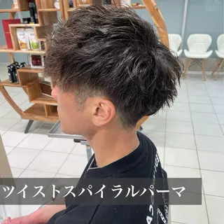 パーマ メンズ ダウンパーマ特化💎 ボブ・レイヤーりなのヘアスタイル