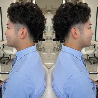 ショート パーマ メンズ BOOTH share salon所属・ハタケヤマヨシキ ／BOOTHのヘアスタイル