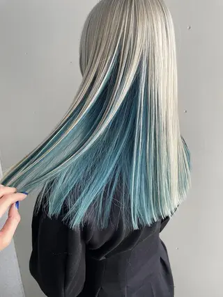 ロング カラー パーマ ヘアアレンジ スパイラルパーマ 🌐hina⭐️のヘアスタイル