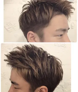 ショート カラー メンズ ワタベ ハヤト/ トップデザイナーのヘアスタイル