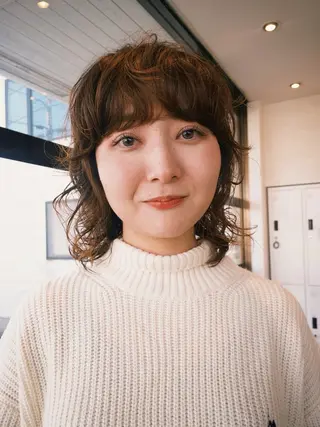 ショート カラー パーマ GUESTs所属・優音 /YUi/パーマのヘアスタイル