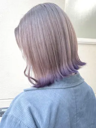 ミディアム カラー 遠藤沙也加 /レイヤーカットのヘアスタイル