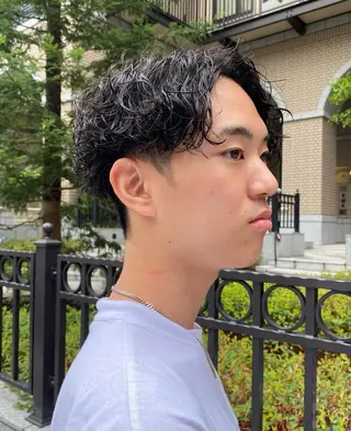 パーマ メンズ 年間2000名担当◎ パーマ職人/仲原佑樹のヘアスタイル