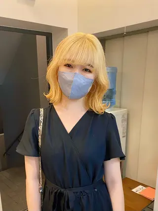 ミディアム ヒカル/ミディアム パーマ/ロングパーマのヘアスタイル