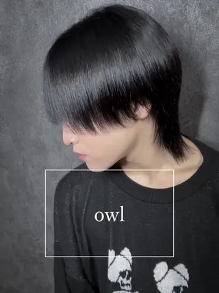 メンズ 【フェザーパーマ】 【縮毛矯正】鶴田文のヘアスタイル