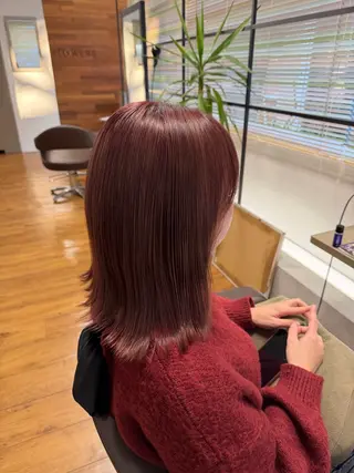 カラー ayano/ 艶カラー✨/韓国風のヘアスタイル