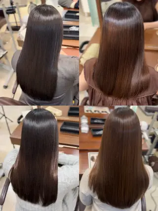 ロング カンノ ユナのヘアスタイル