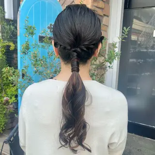 ロング ヘアアレンジ 伊藤 玲衣のヘアスタイル