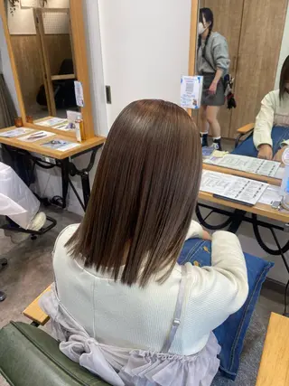 セミロング 🌀ボブ／ミディアム パーマ🌀ayaのヘアスタイル