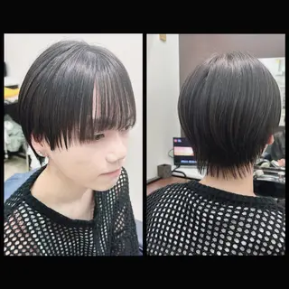 ショート カラー メンズ 中島 剛のヘアスタイル