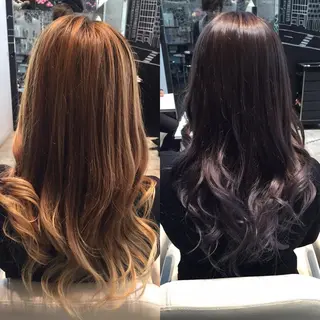 ミディアム セミロング ロング カラー Re:ta KANZOのヘアスタイル