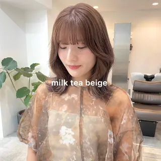 カラー 暖色カラー推し/ トヤエリコのヘアスタイル