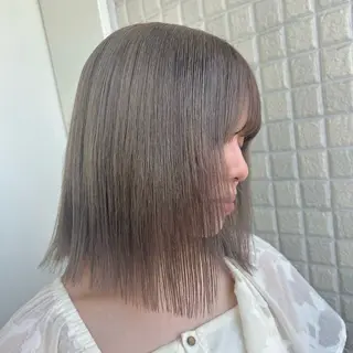 ミディアム カラー 艶カラー/縮毛矯正/ ケア/アレンジ/桜悠のヘアスタイル