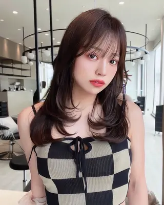 ミディアム カラー 韓国ヘア/髪質改善 TAKAHIROのヘアスタイル