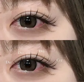 マツエク・マツパ 大家 桃花のマツエク・マツパデザイン