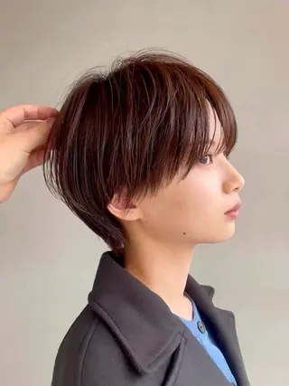 ショート 人見知りさんでも安心 奥田 里佳子のヘアスタイル