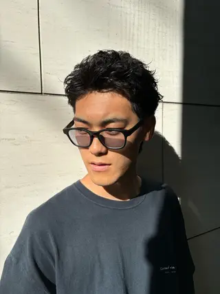 ショート パーマ メンズ organic+tricot所属・小山 奈津のヘアスタイル