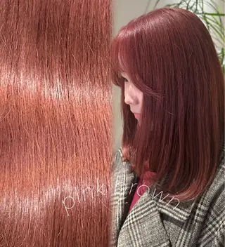 ロング あゆみ︎︎✮／ 暖色カラー／博多のヘアスタイル