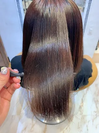 ミディアム 川井麻由🎀アイドル 量産🎀ピンクカラーのヘアスタイル