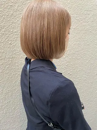 ショート sherry【シェリー】所属・miho 大国町 柔らかハイトーン💛のヘアスタイル