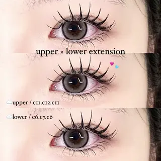 マツエク・マツパ Lucia 博多店 [ 山地 ]のマツエク・マツパデザイン