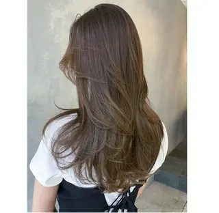 カラー パーマ ヘアアレンジ ロング ITby ALBUM 北千住店のヘアスタイル