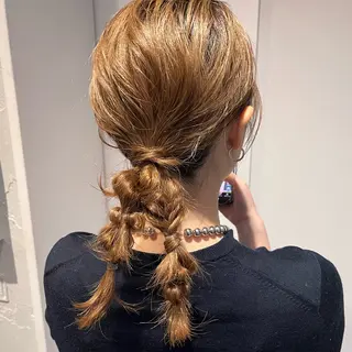 ヘアアレンジ オタク美容師🛍/ 酸性ストレート/艶髪のヘアスタイル