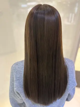 ロング カラー 髪質改善/縮毛矯正 ササキナツミのヘアスタイル