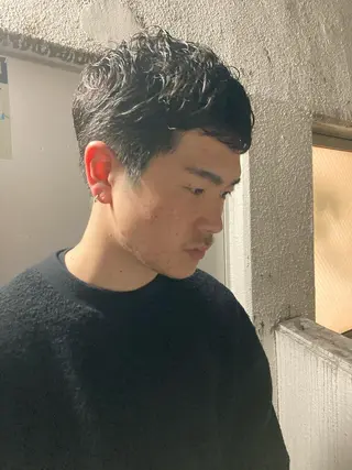 パーマ メンズ 佐伯 和佳のヘアスタイル