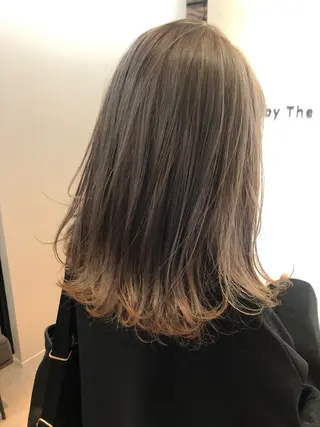 セミロング カラー 片山美穂 心斎橋・北堀江のヘアスタイル