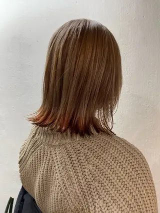 セミロング カラー メンズ 安部佑哉/ハイトーン /レイヤー/グランジのヘアスタイル