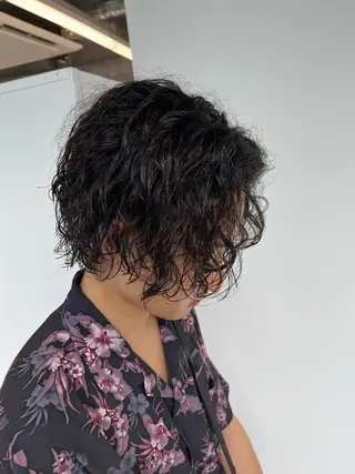 ミディアム パーマ メンズ 🏆メンズヘア特化 🥇代表りんぺーのヘアスタイル