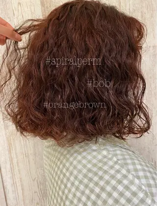 ミディアム カラー パーマ 韓・中華美女ヘア 🇰🇷×🇨🇳のヘアスタイル