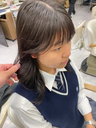 ロング カラー ヘアアレンジ 目黒 碧人のヘアスタイル