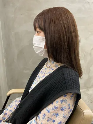 ミディアム カラー yiye 青山所属・無料カットモデル募集 🌱ひょうがのヘアスタイル