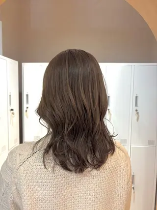 セミロング 透明感カラー🤎/ ツヤカラー/さくらのヘアスタイル