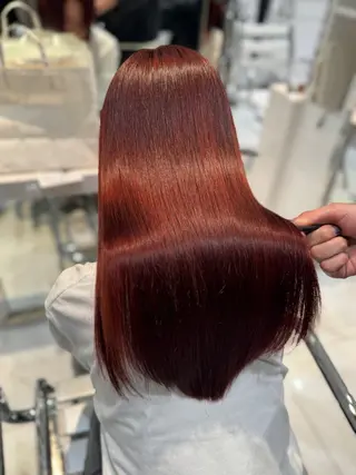 セミロング ブリーチカラー✨ 駒場　笙のヘアスタイル