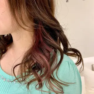 ロング カラー 中林 由佳のヘアスタイル